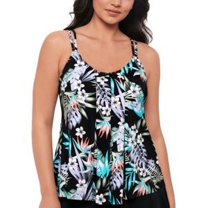 Swim Solutions Women's Bring Me Flowers Tankini NWT